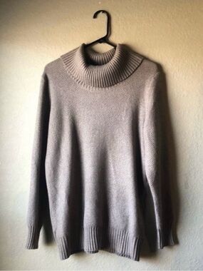 Apt 9 Sweater Women’s Brown Turtleneck Knit Classic Sweater Sz XL Casual Classic
